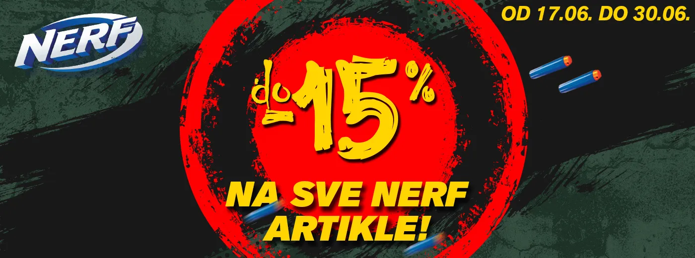 Nerf akcija - do 15%